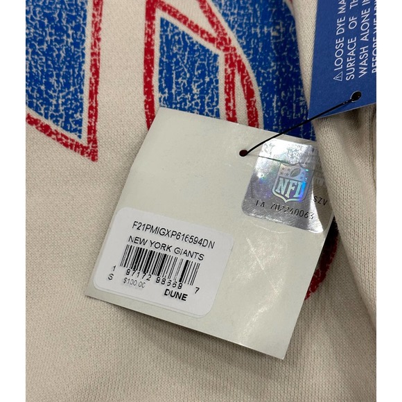 New York Giants by 47 Brand Men's Legacy Retro Vintage Hoodie Sweatshirt - Picture 2 of 2